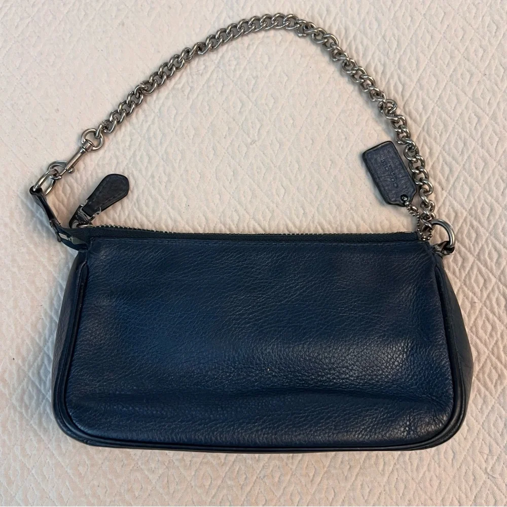 COACH Pebbled Leather Wristlet